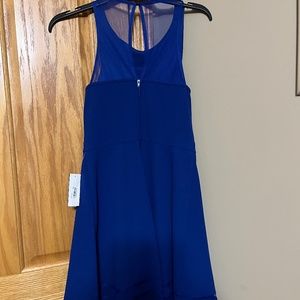 Royal blue shot dress